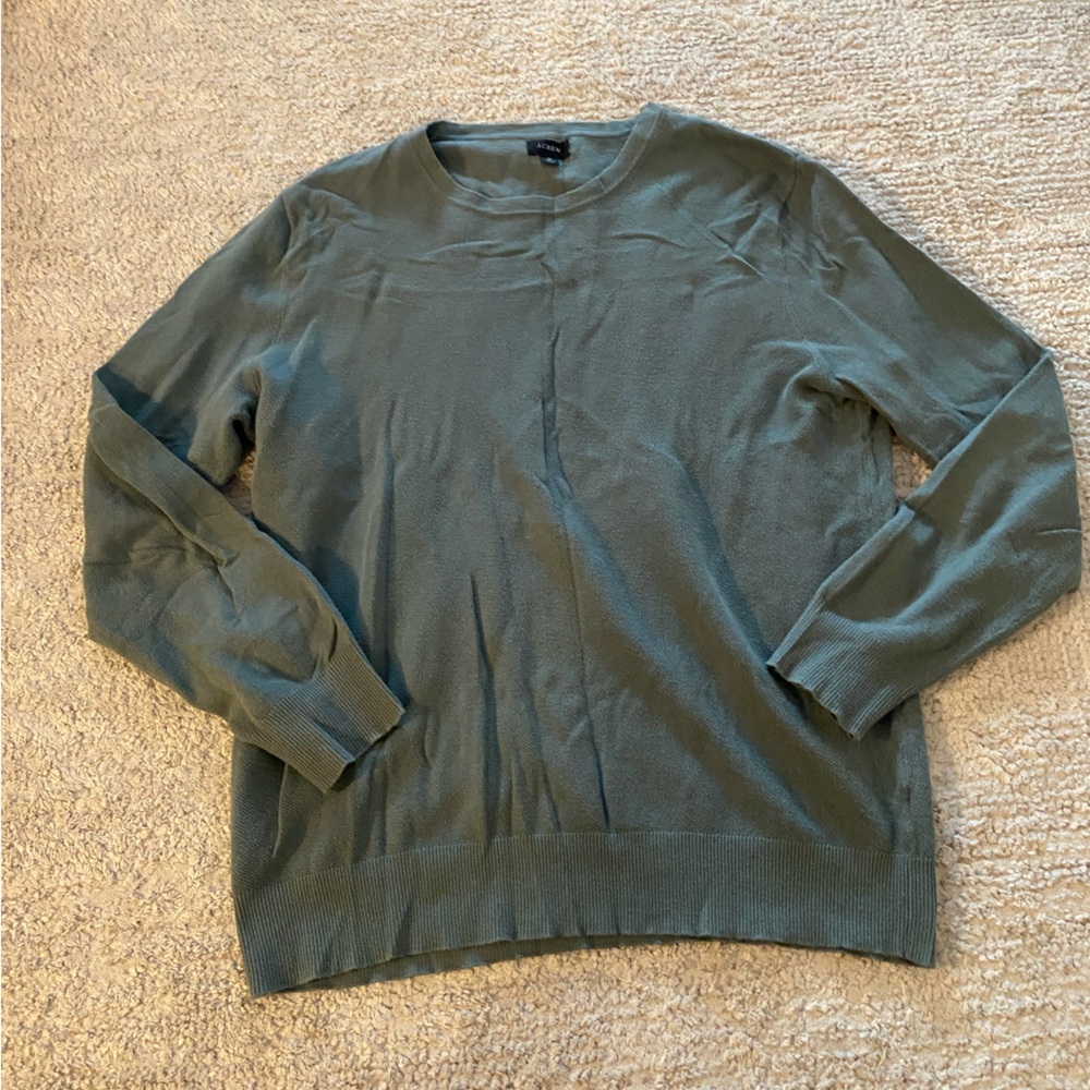 J. Crew Men's Green Crewneck Sweater Size M